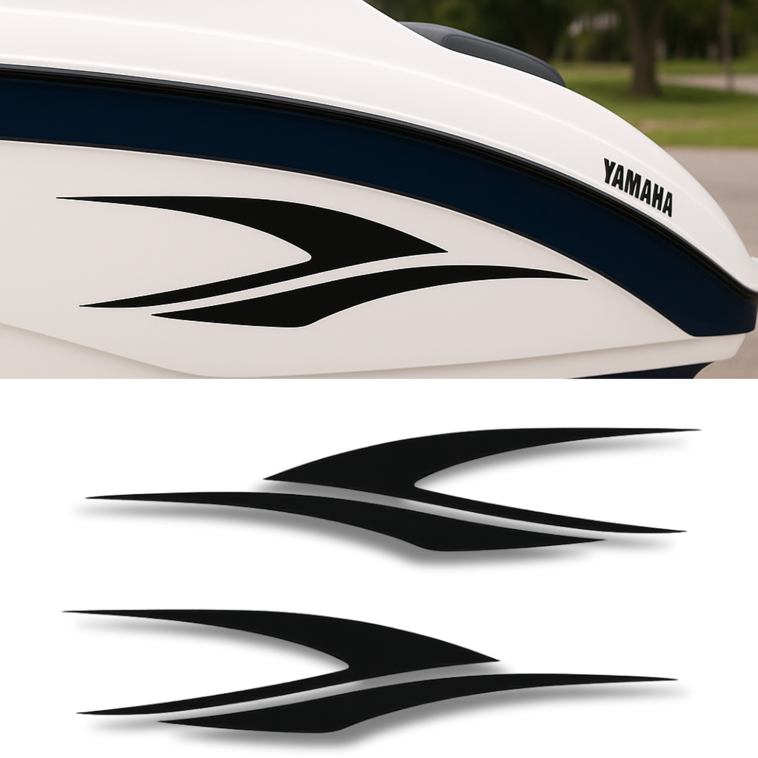 Yamaha Jet Boat Side Hull Stripe Decal Kit Set