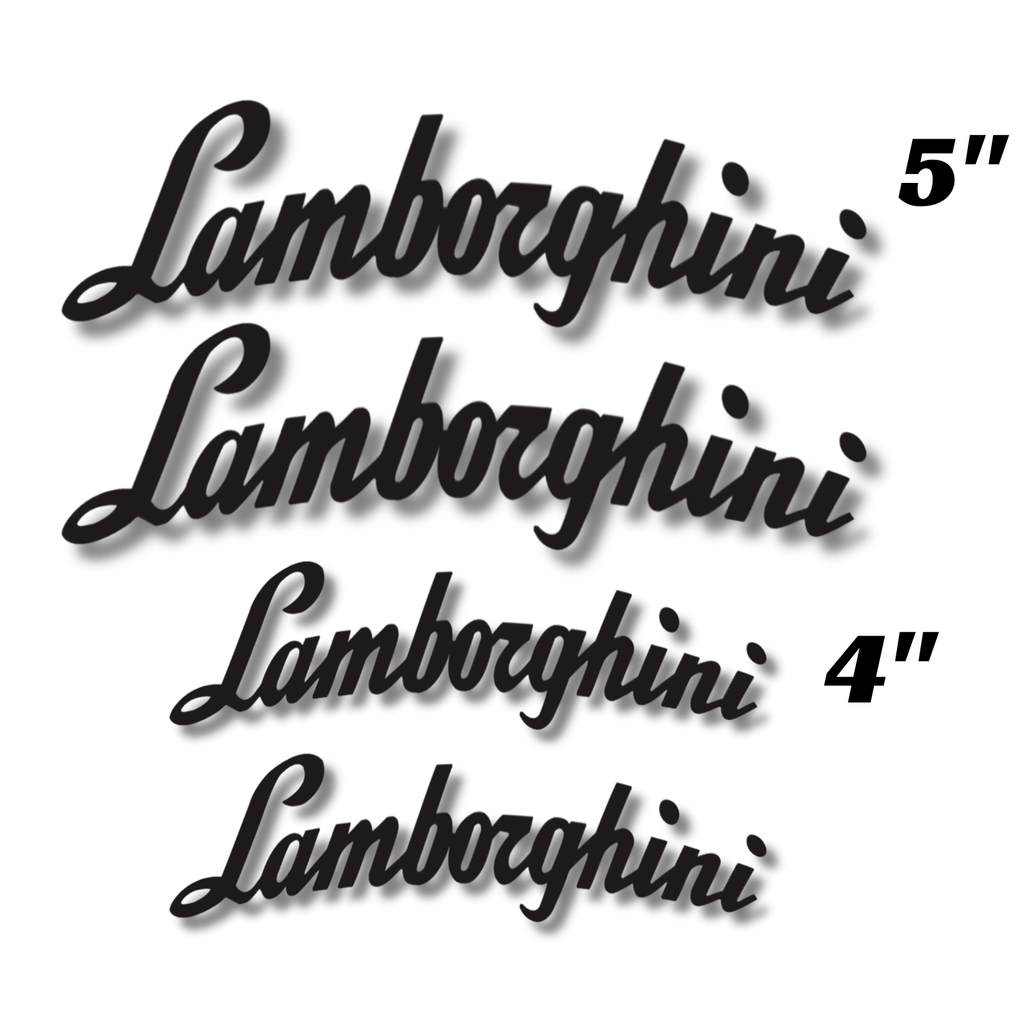 Calcomanía de vinilo con el logotipo de Lamborghini para pinzas de freno de alto rendimiento
