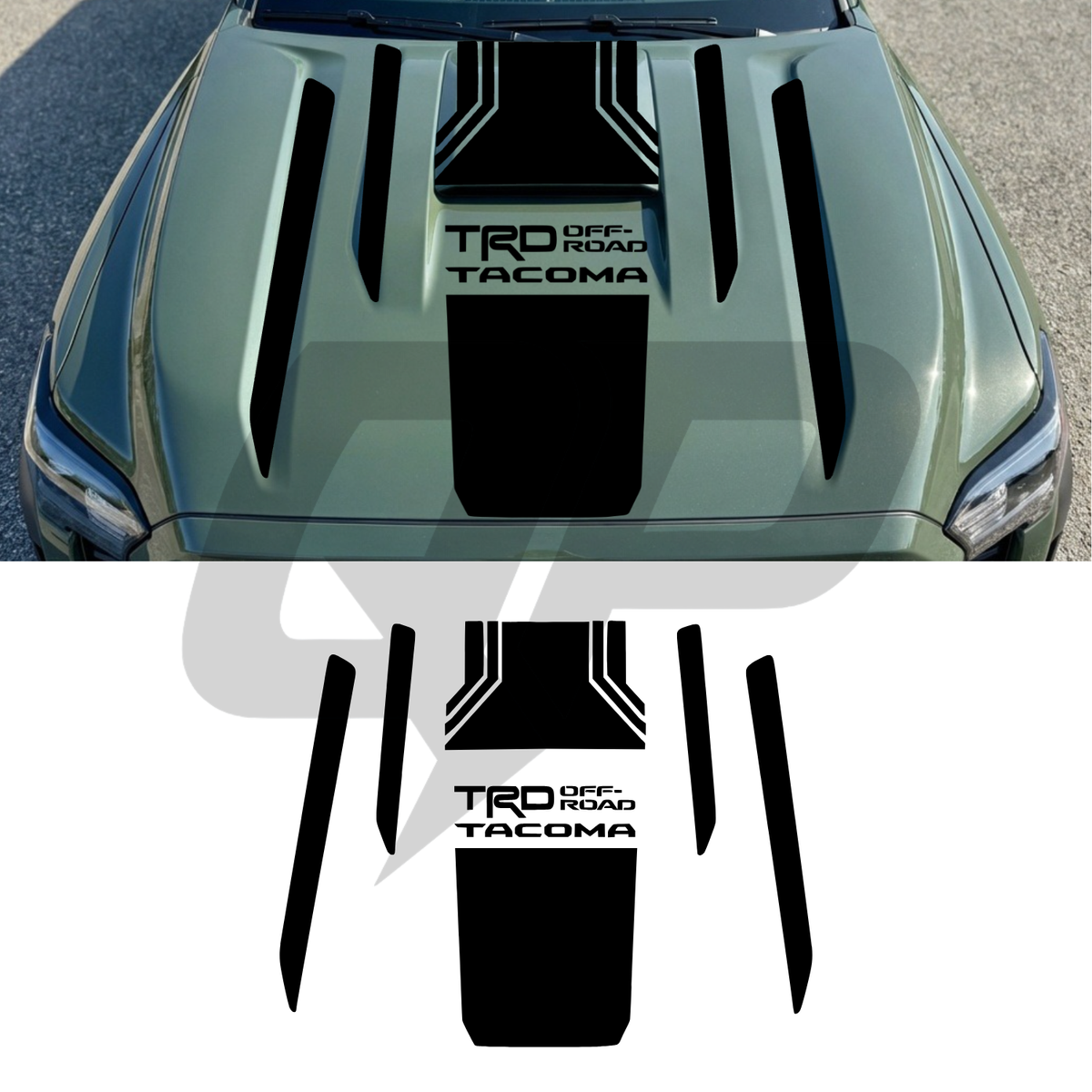 2025 Toyota Tacoma TRD Off-Road Hood Decal Kit
