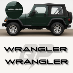 Wrangler TJ Name Decal Set (1997–2005)