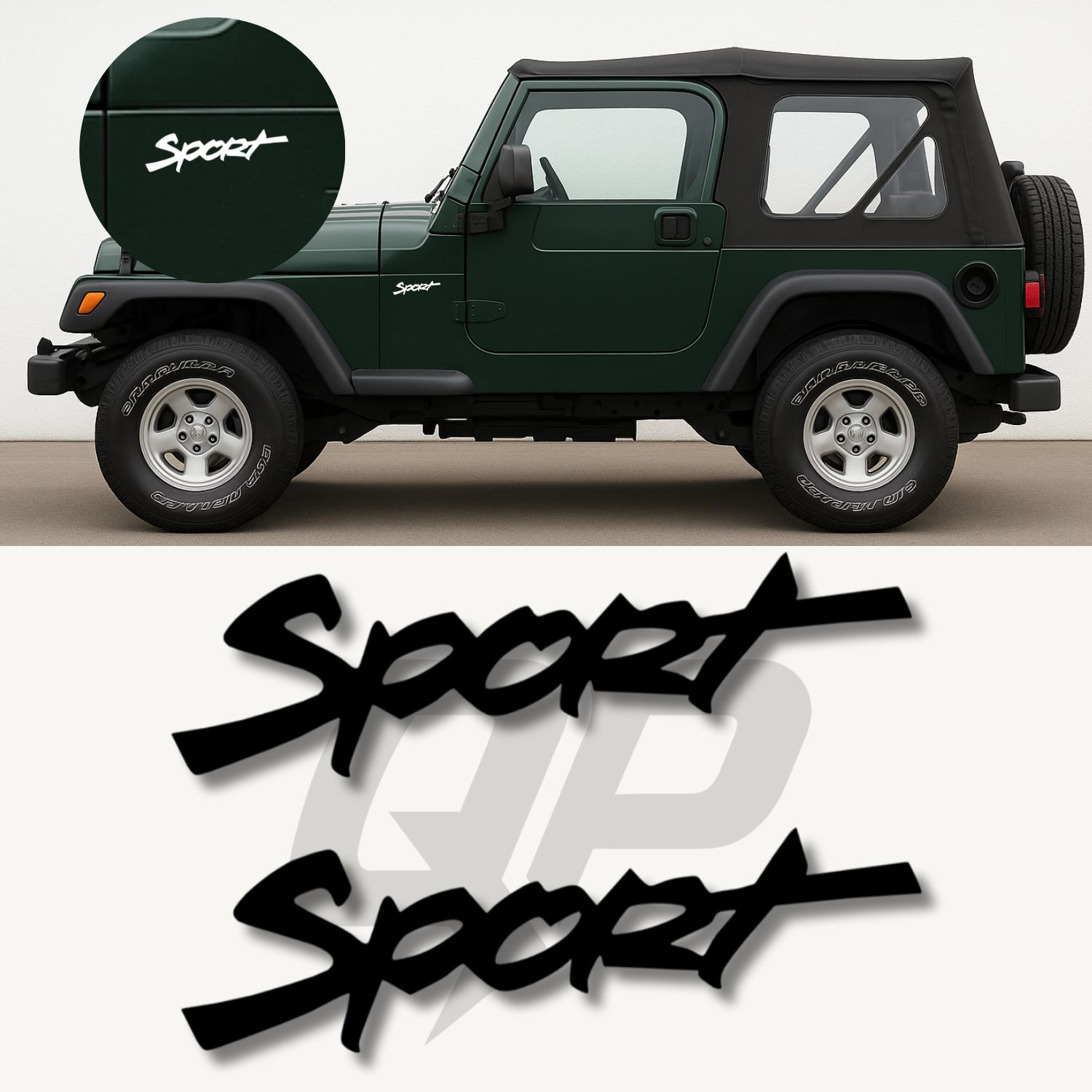 Wrangler TJ Sport Decal Set (1999–2002)