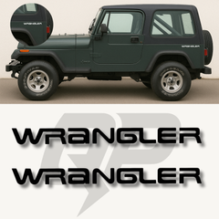 1987-Up Jeep Wrangler YJ Side Body Name Decal Set