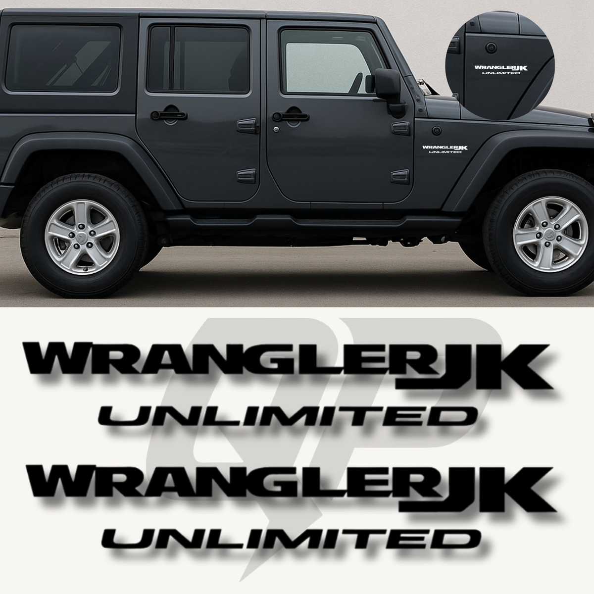 2007–2012 Jeep Wrangler JK / JK Unlimited Fender Decal Set – WRANGLER JK Graphics