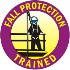 Fall Protection Trained Hard Hat Sticker HM-97