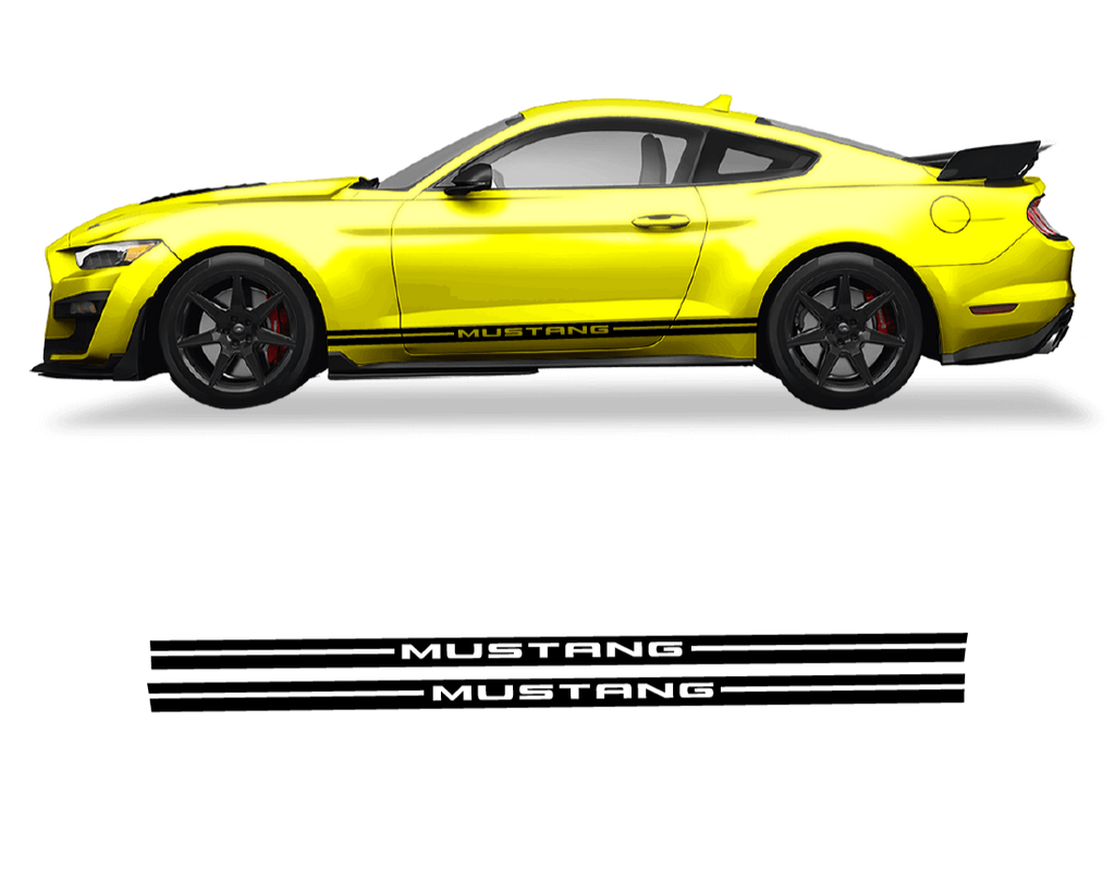 Ford Mustang Side Graphics Stripes