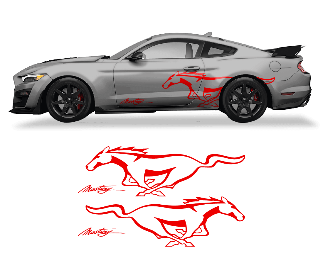 Ford Mustang Side Logo