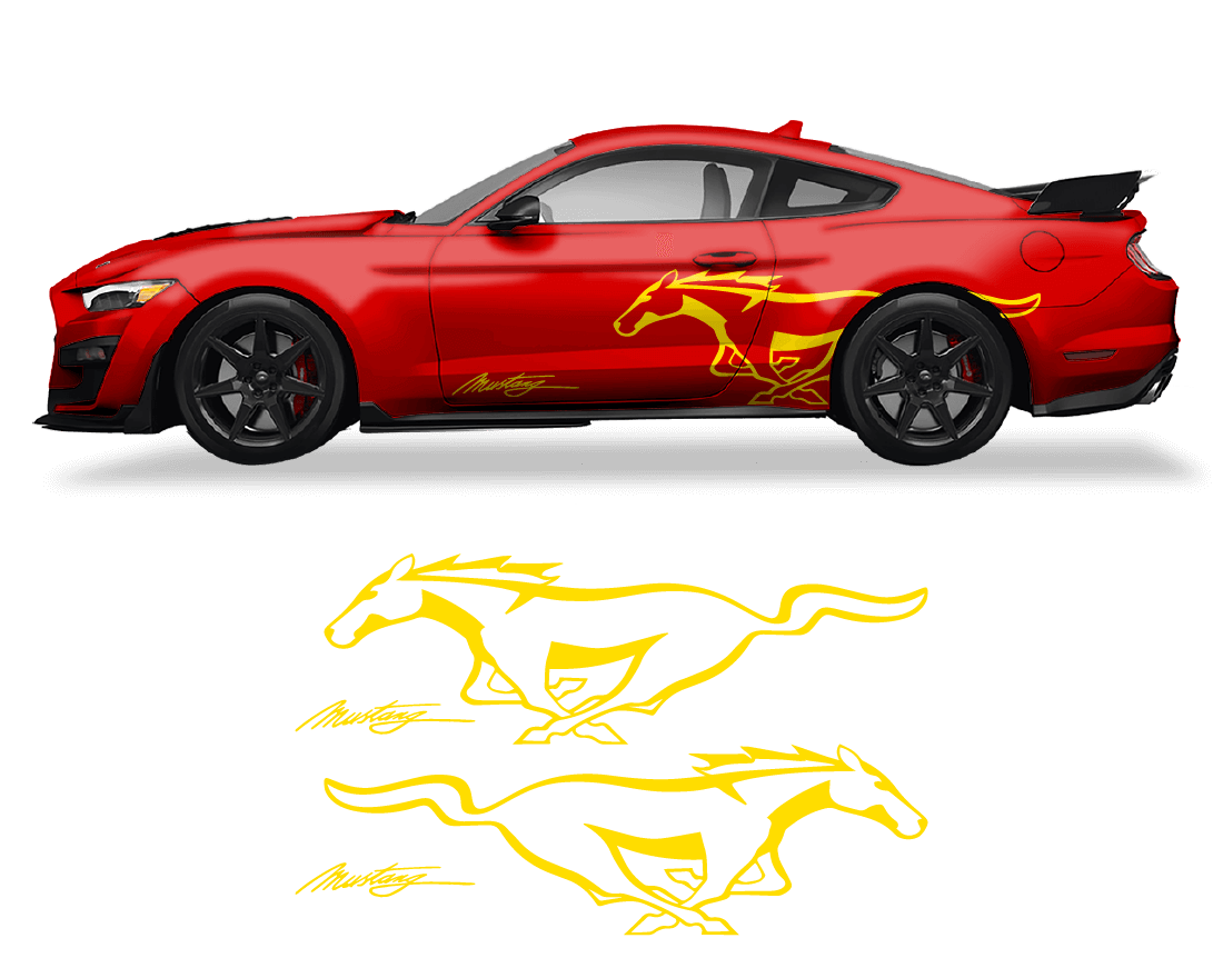 Ford Mustang Side Logo