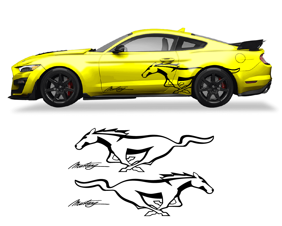 Ford Mustang Side Logo