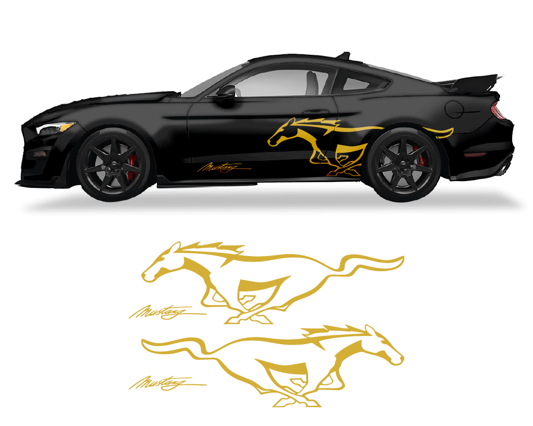 Ford Mustang Side Logo