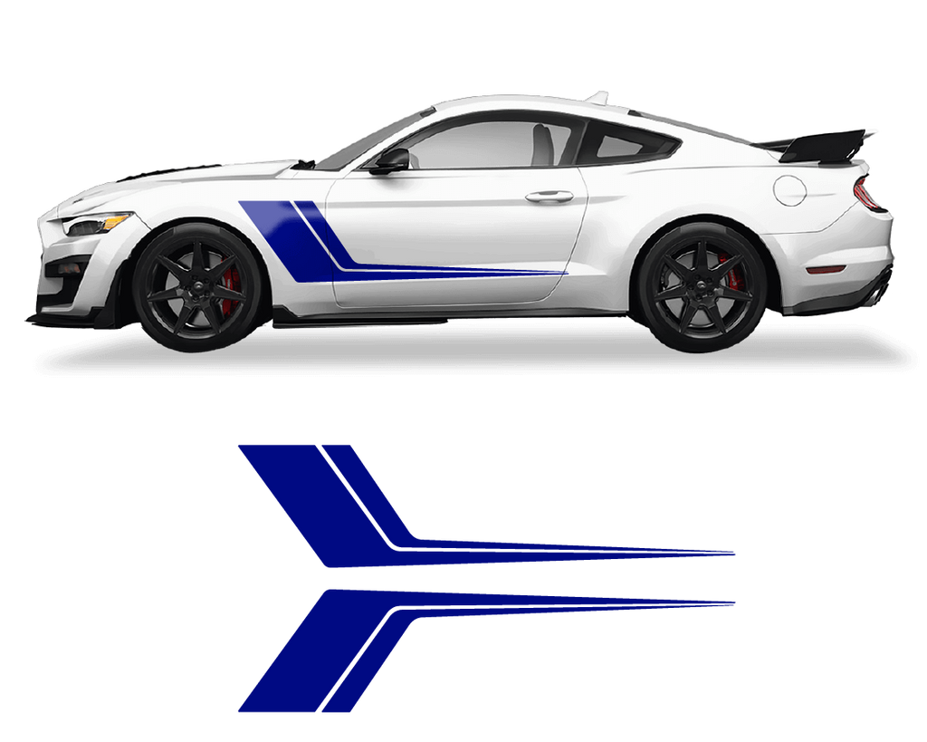 Ford Mustang Side Door 2 Color Graphics
