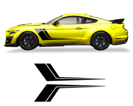 Ford Mustang Side Door 2 Color Graphics