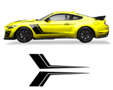 Ford Mustang Side Door 2 Color Graphics