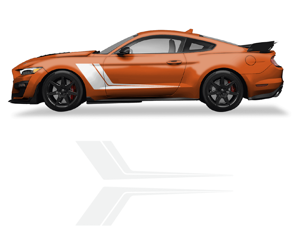 Ford Mustang Side Door 2 Color Graphics