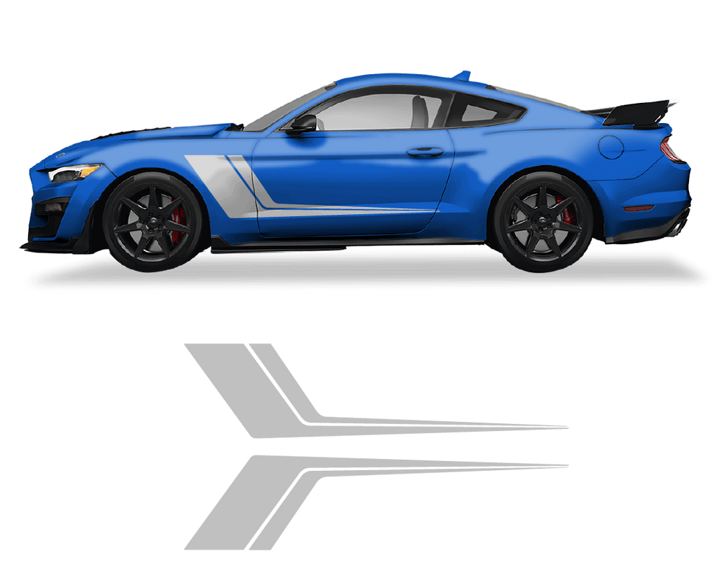 Ford Mustang Side Door 2 Color Graphics