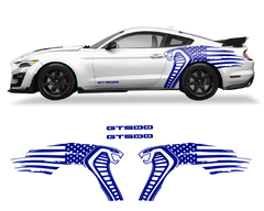 Ford Mustang Cobra USA Flag GT500 Graphics