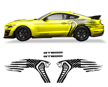 Load image into Gallery viewer, Ford Mustang Cobra USA Flag GT500 Graphics