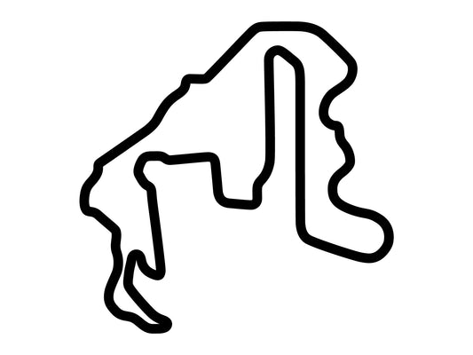 Thunderhill Raceway Park 5 Mile Course Decal