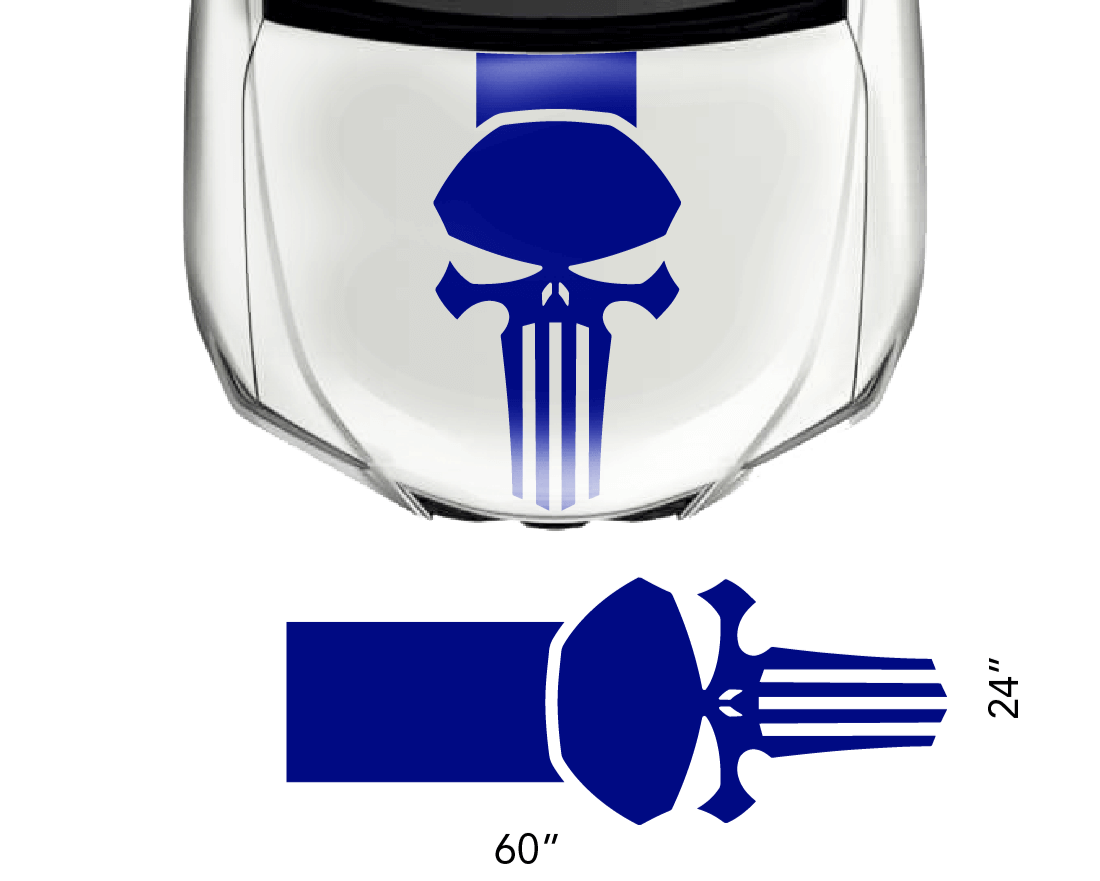 Universal Hood Punisher Decal