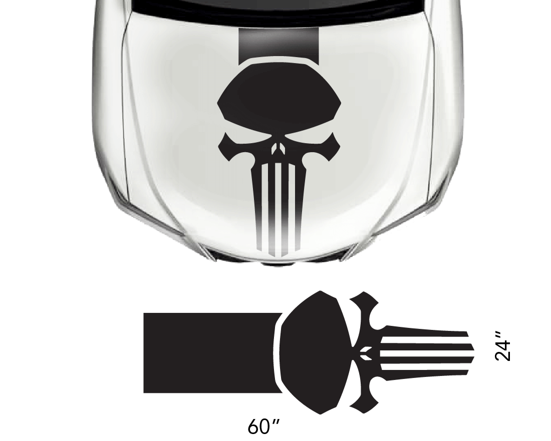 Universal Hood Punisher Decal