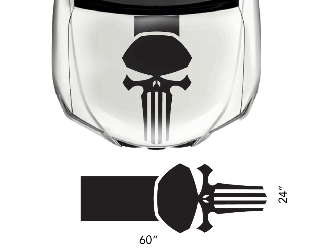 Universal Hood Punisher Decal