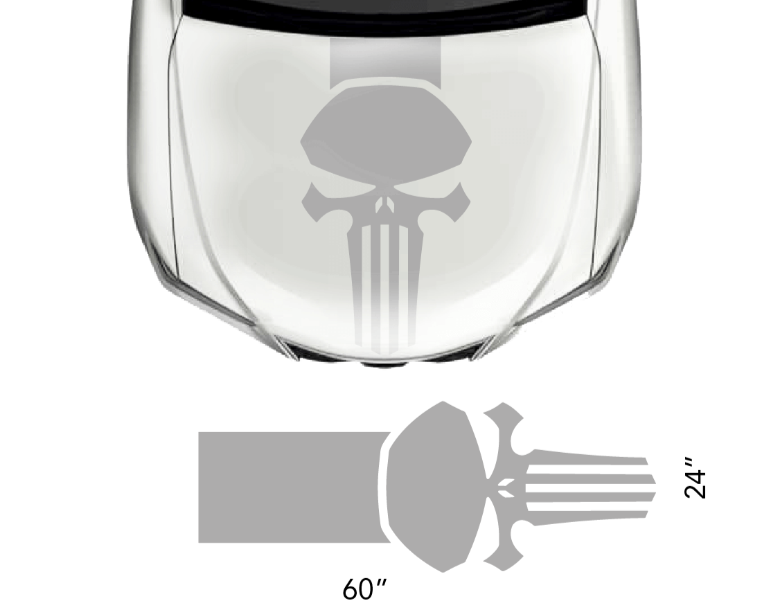 Universal Hood Punisher Decal