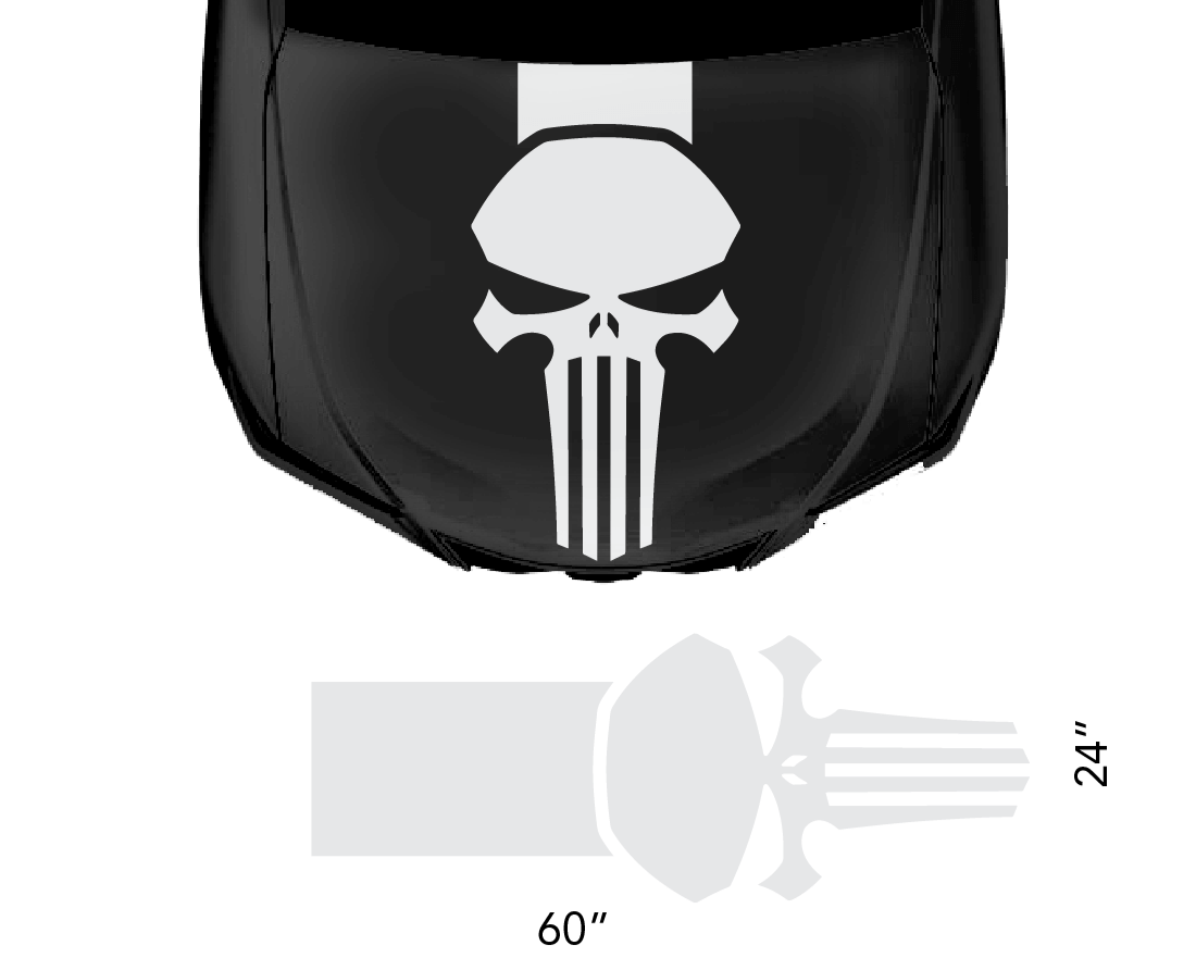 Universal Hood Punisher Decal