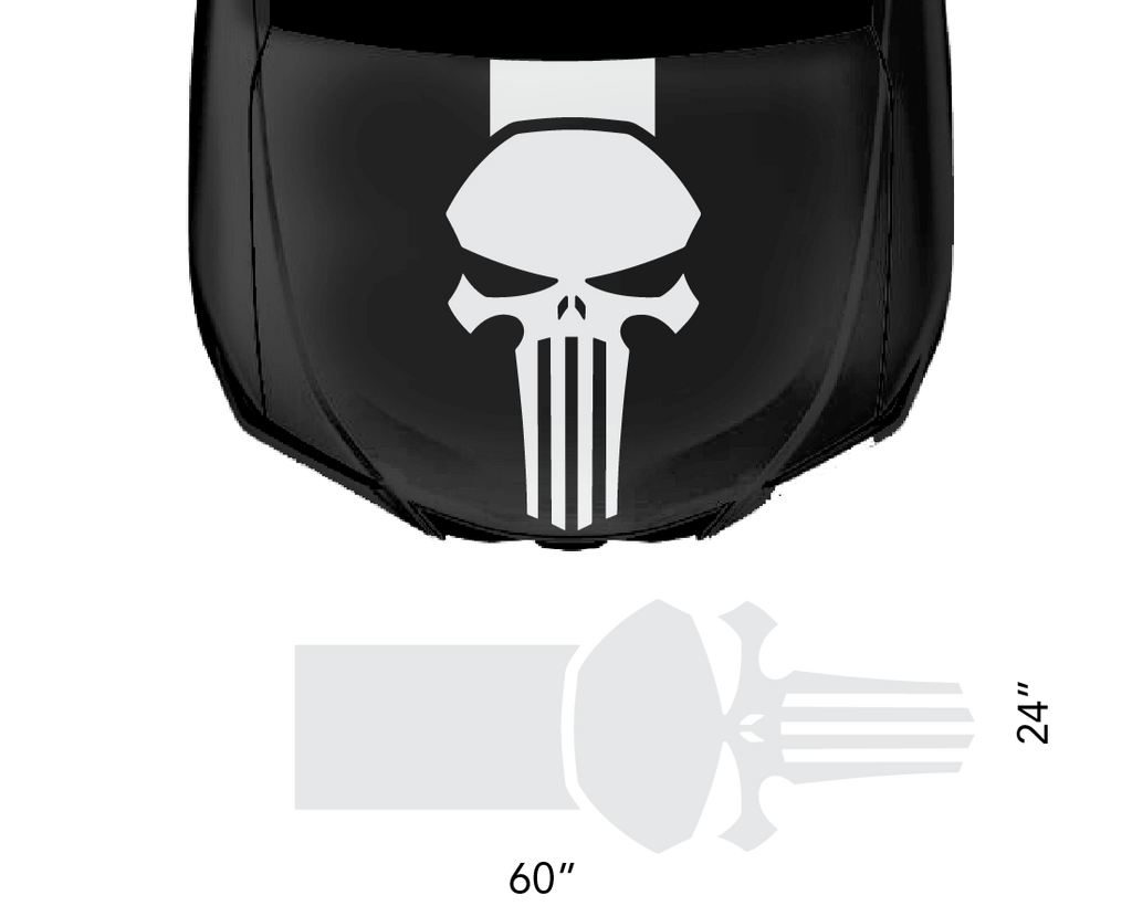 Universal Hood Punisher Decal
