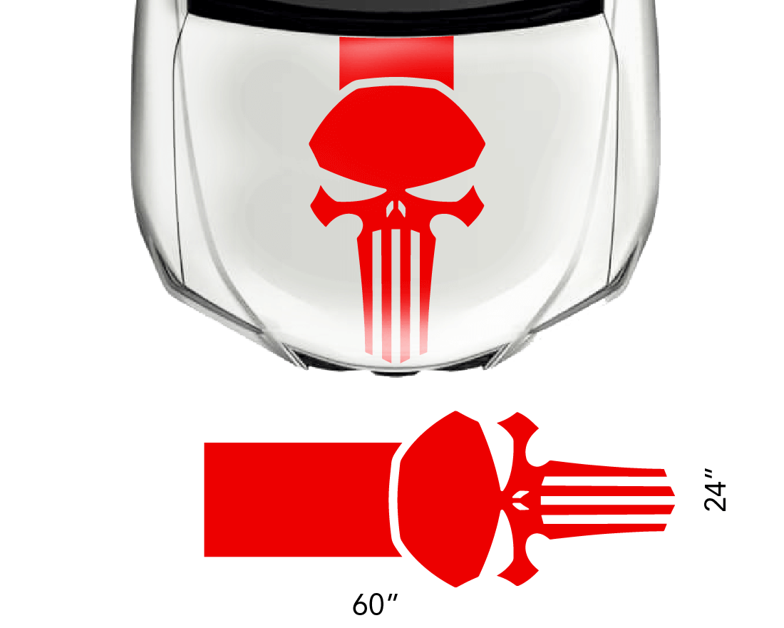 Universal Hood Punisher Decal