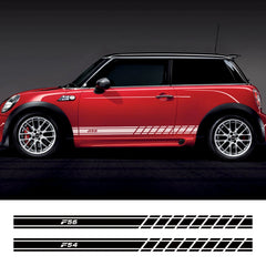 Door Side Skirt Decals for Mini Cooper (F56, F54, F57, F55, F60, R50–R61) | 2-Piece Vinyl Kit