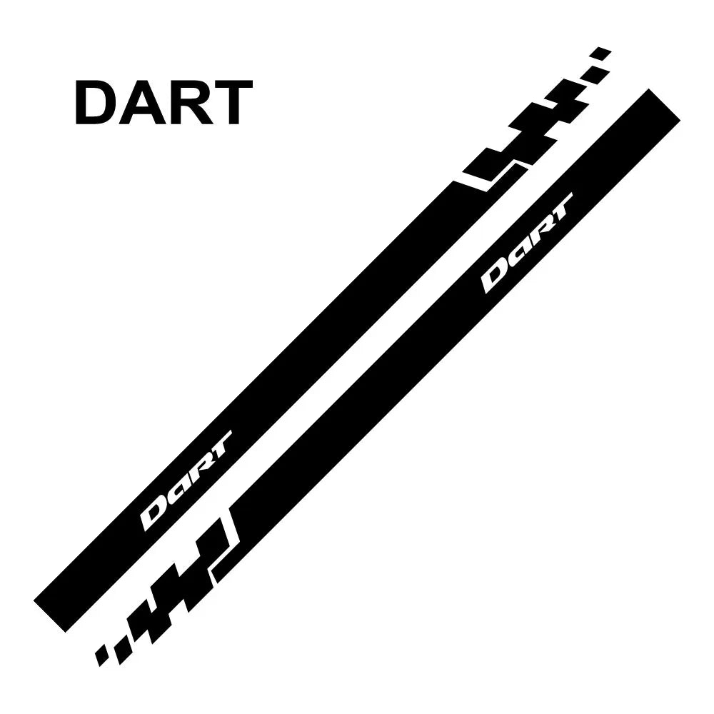 Door & Waistline Decal for Dodge Journey / Charger / Challenger / RAM / Durango & More | 2-Piece Vinyl