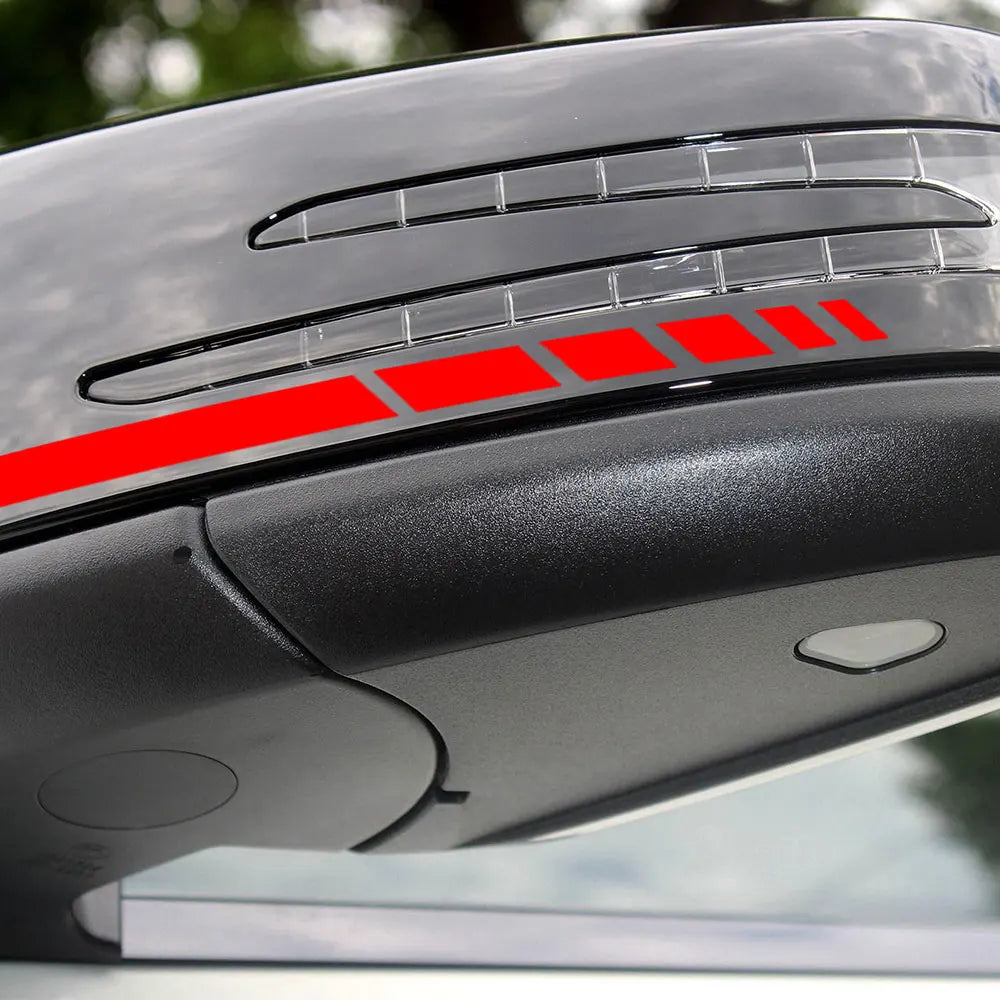 DSYCAR Rearview Mirror Reflective Decal Vinyl Stripe Sticker for Mercedes-Benz W204 / W212 / W117 / W176