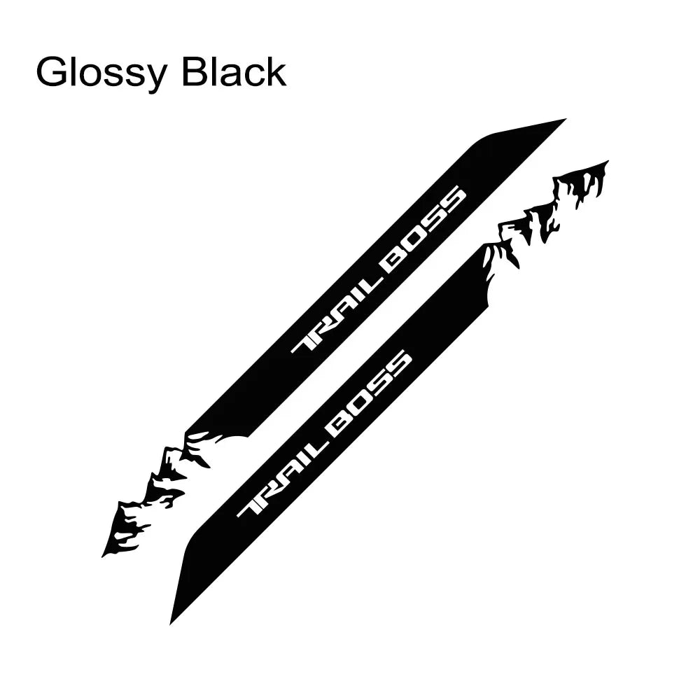 Hood & Side Graphic Decal for Chevrolet Silverado Trail Boss | Vinyl Truck Sticker