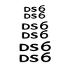For Citroen DS3 Cabrio DS4 DS5 Prestige DS6 DS DS7 Auto Tuning Accessories 6Pcs Car Brake Caliper Badge Sticker Vinyl Film Decal