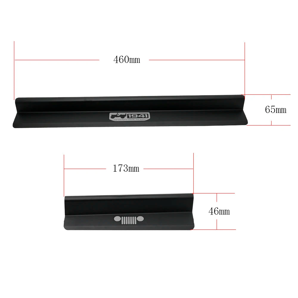 Door Sill Car Pedal Guards Cover Aluminum Alloy - Black Threshold Protector Accessories for Jeep Wrangler JK 2/4 Door 07-18