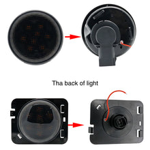 Load image into Gallery viewer, Front LED Turn Signal Light with White Halo Smoke Lens for Jeep Wrangler (2007–2011) | JLDVHL