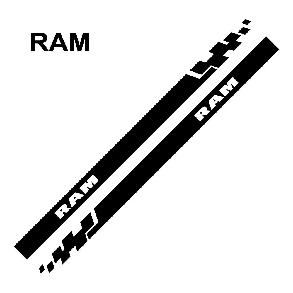 Door & Waistline Decal for Dodge Journey / Charger / Challenger / RAM / Durango & More | 2-Piece Vinyl