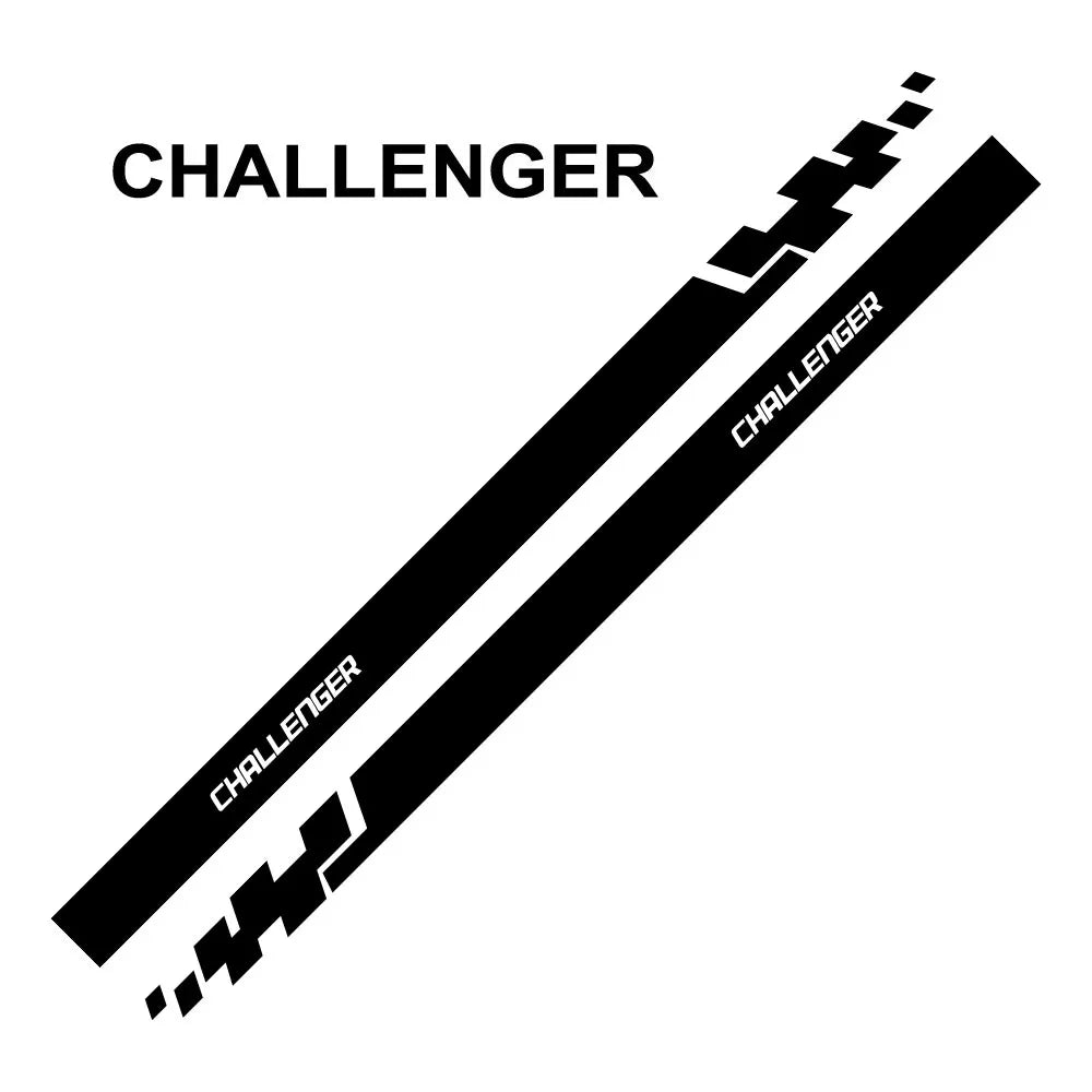 Door & Waistline Decal for Dodge Journey / Charger / Challenger / RAM / Durango & More | 2-Piece Vinyl