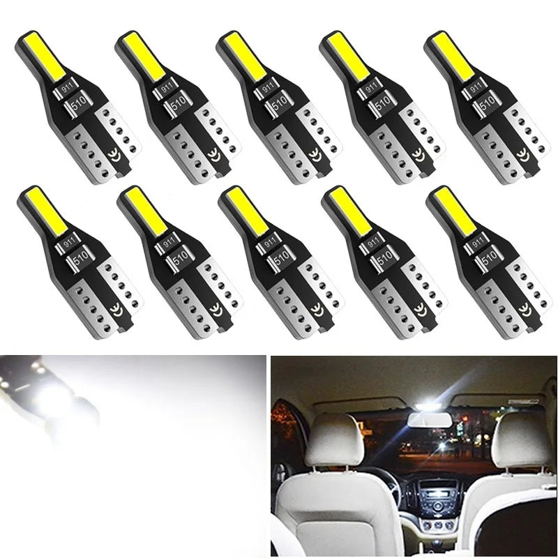 AUXITO T10 W5W Canbus LED for Nissan Leaf/Note/Juke/Qashqai | 10-Pack