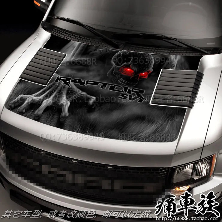 Hood Front Cover Decoration Vinyl Decal for Ford F-150 Raptor | KK Film Sticker