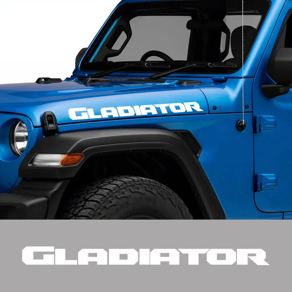 Hood & Side Decal for Jeep Gladiator JT | Engine Hood Truck Sticker Graphic Vinyl