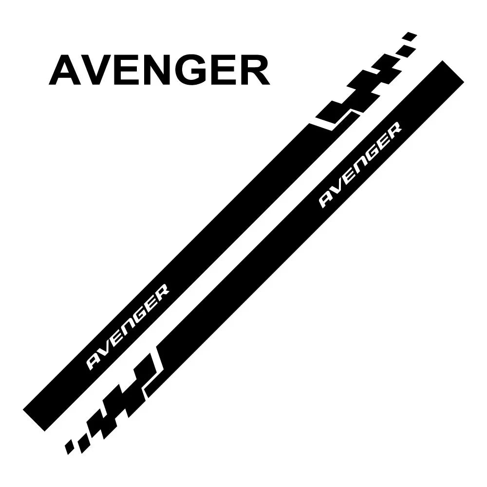 Door & Waistline Decal for Dodge Journey / Charger / Challenger / RAM / Durango & More | 2-Piece Vinyl