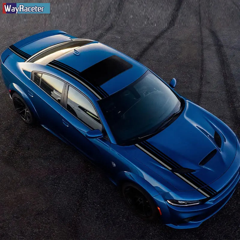 Hood, Roof & Trunk Body Stripe Decal | Engine Cover Bonnet Vinyl Graphic Kit