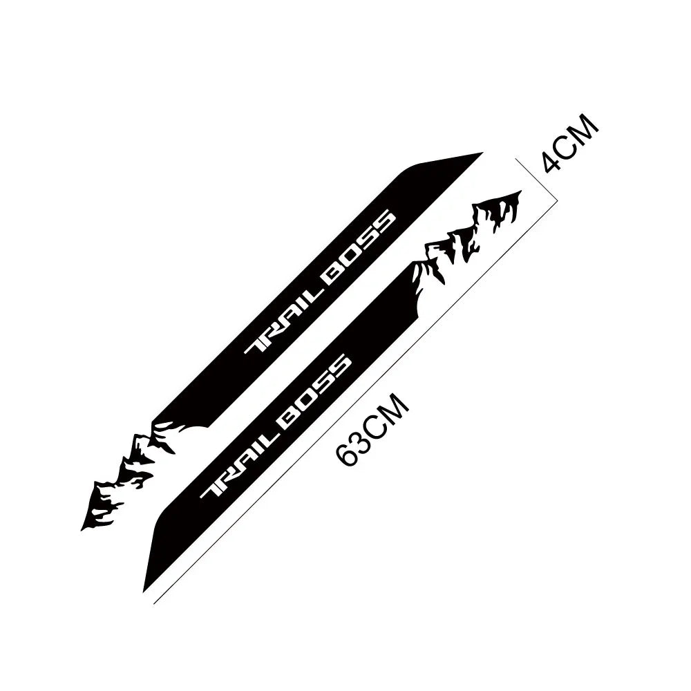 Hood & Side Graphic Decal for Chevrolet Silverado Trail Boss | Vinyl Truck Sticker