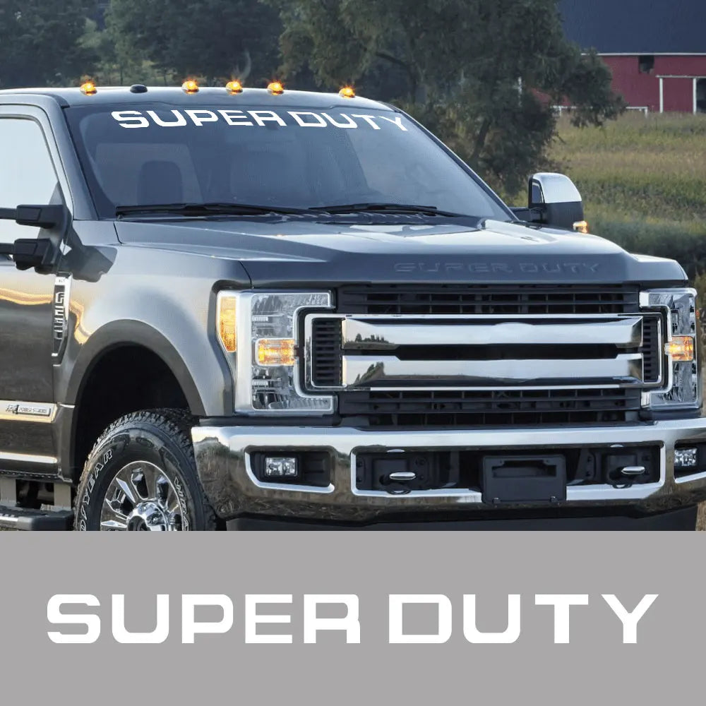 Front Windshield Logo Decal for Ford Super Duty F-250 / F-350 | Vinyl Truck Graphic Cover