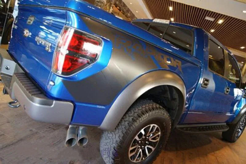 Matte Black SVT Body, Trunk & Tail Side Decal for Ford F-150 Raptor (2009–2014) | SVT Vinyl Graphics