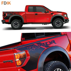 Matte Black SVT Body, Trunk & Tail Side Decal for Ford F-150 Raptor (2009–2014) | SVT Vinyl Graphics