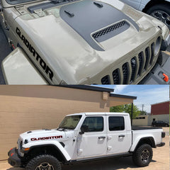 Hood & Side Decal for Jeep Gladiator JT | Engine Hood Truck Sticker Graphic Vinyl