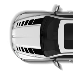 Hash stripes hood decals graphics compatible with Dodge Ram