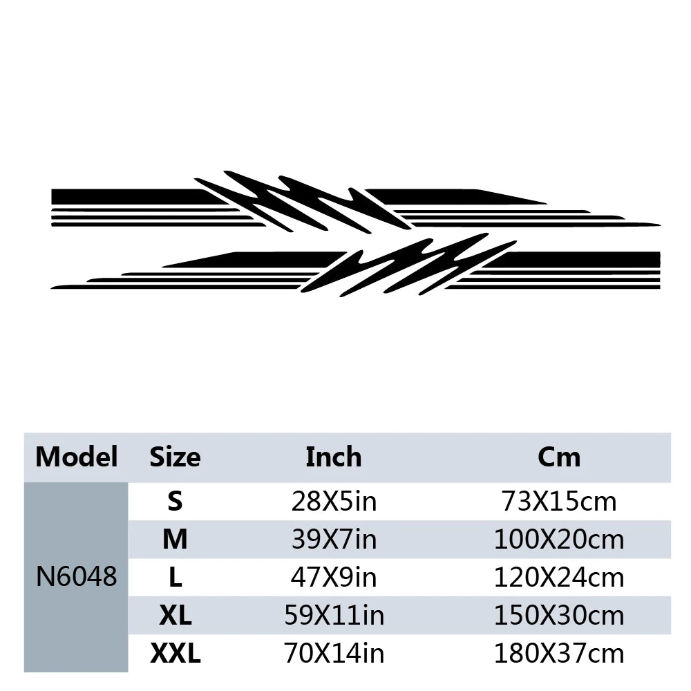 1 Set Striped Caravan RV Side Door Body Graphics - Vinyl Decal for Camping Trailers, Boats, and DIY Vehicle Decoration