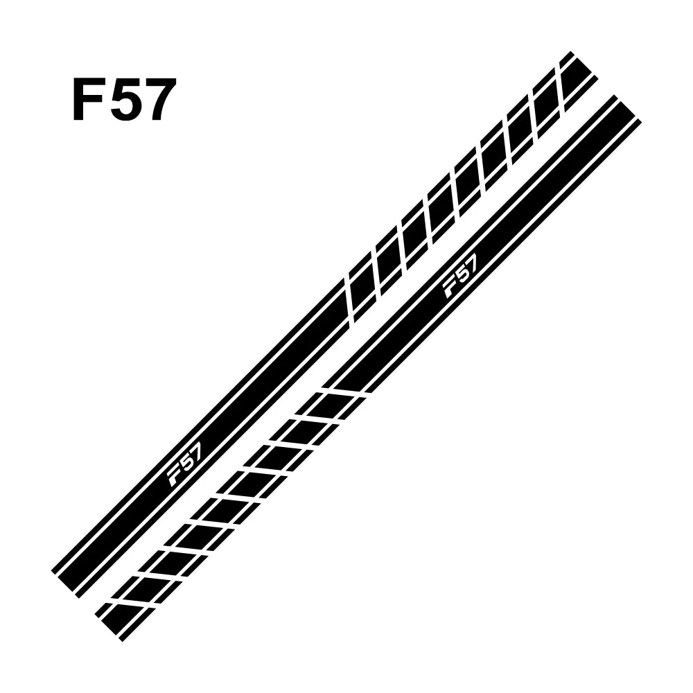 Door Side Skirt Decals for Mini Cooper (F56, F54, F57, F55, F60, R50–R61) | 2-Piece Vinyl Kit